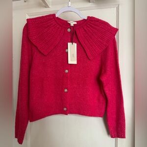 A Loves A Berry Cardigan Sweater W/Rhinestone Buttons! NWT. XL